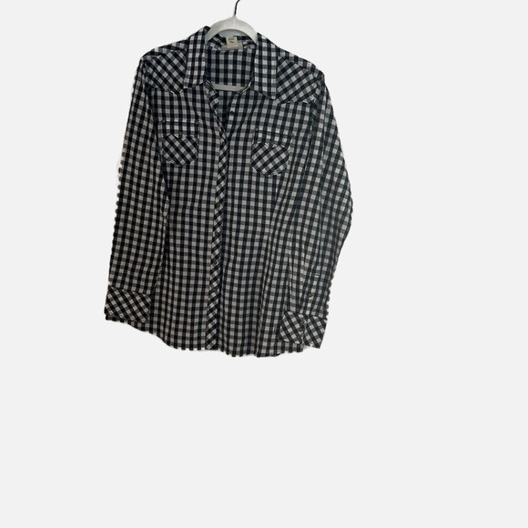 NET Ariat navy and blue small plaid shirt Size XL - Picture 1 of 8
